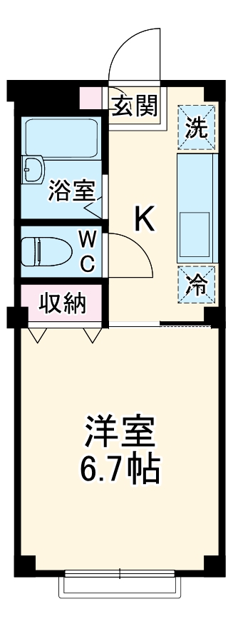カーサ北アサカの間取り