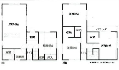 ネオハイム大治Ⅱの間取り