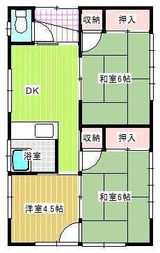 長房アパートの間取り