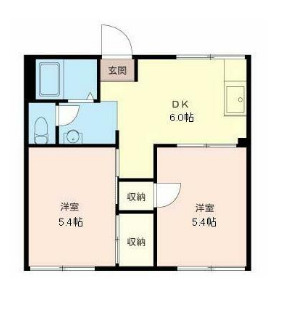 スカイハイツ村田の間取り