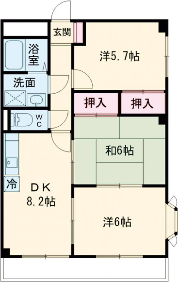 ルミナス成城の間取り