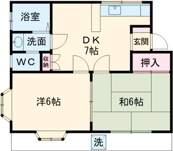 カーサ山口の間取り