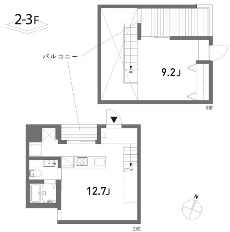 COLLAGE HOUSEの間取り