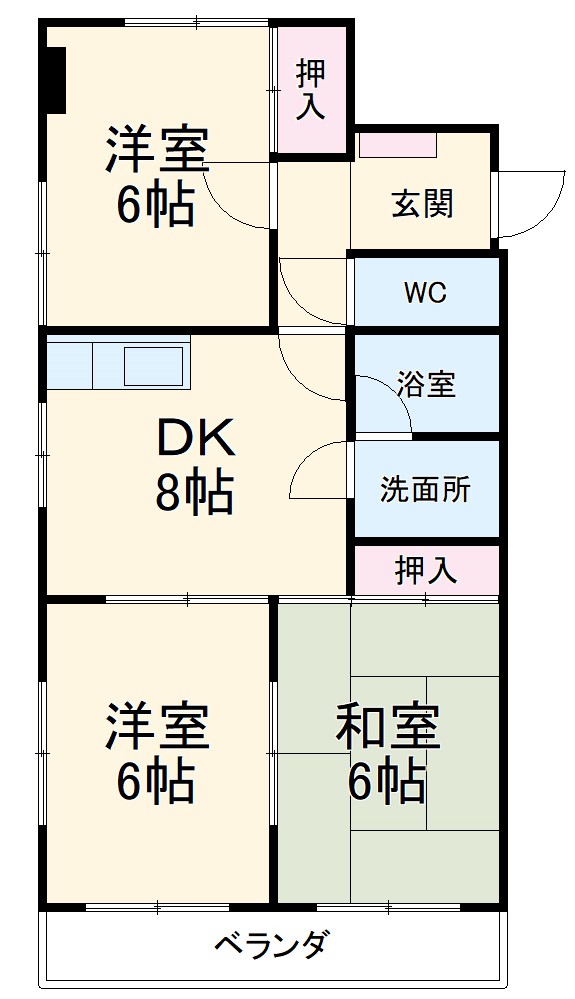 第2マルヤスハイツの間取り