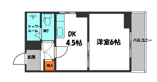千林ビューティーハイツの間取り