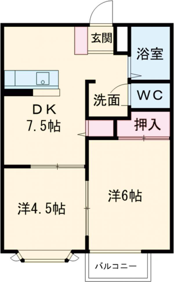 ハイツラフィーネの間取り