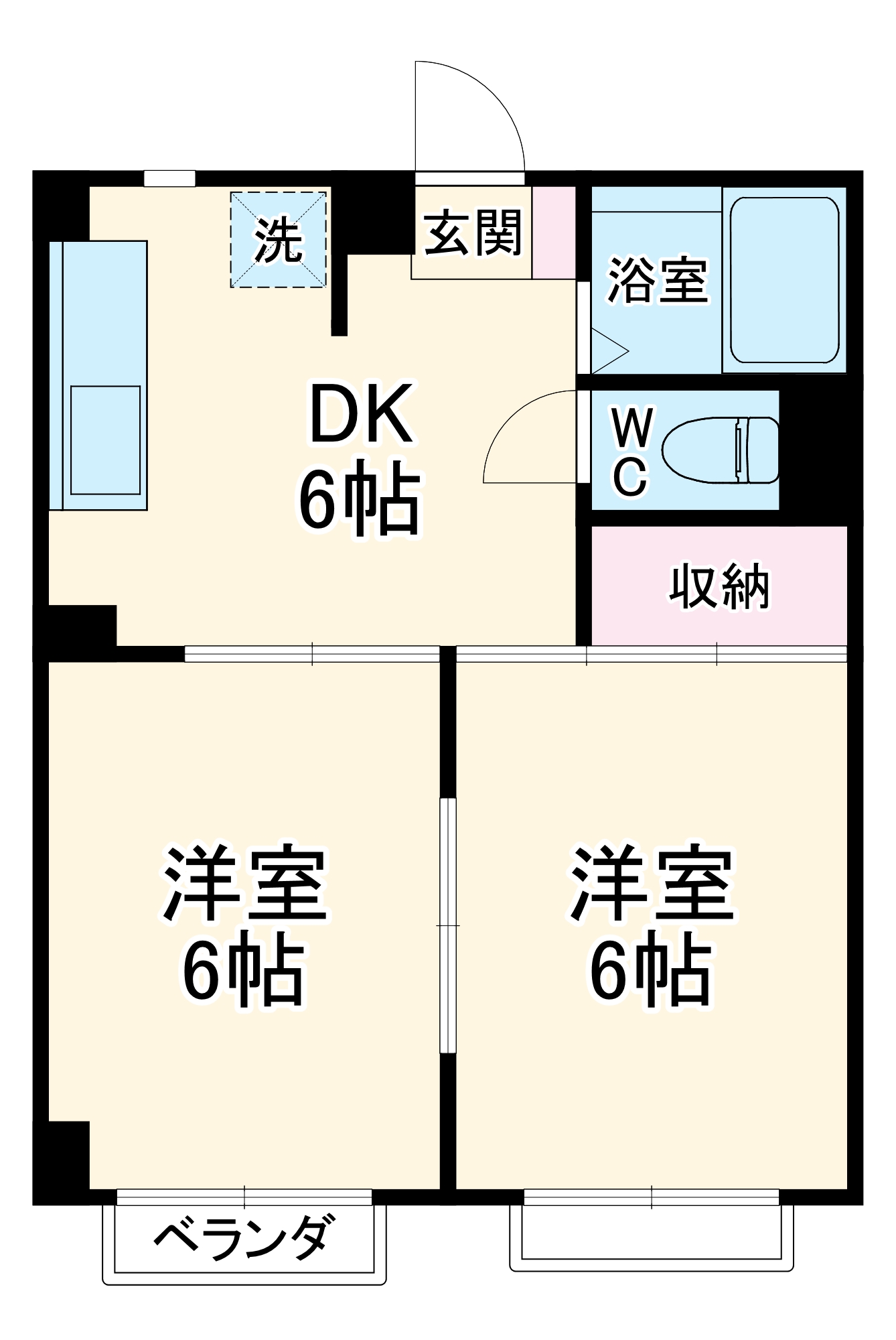 ファミール港南の間取り