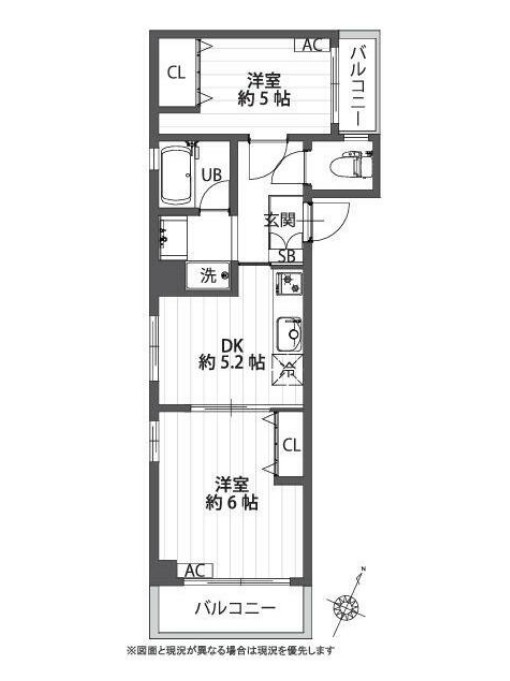 フロンティア洗足池の間取り