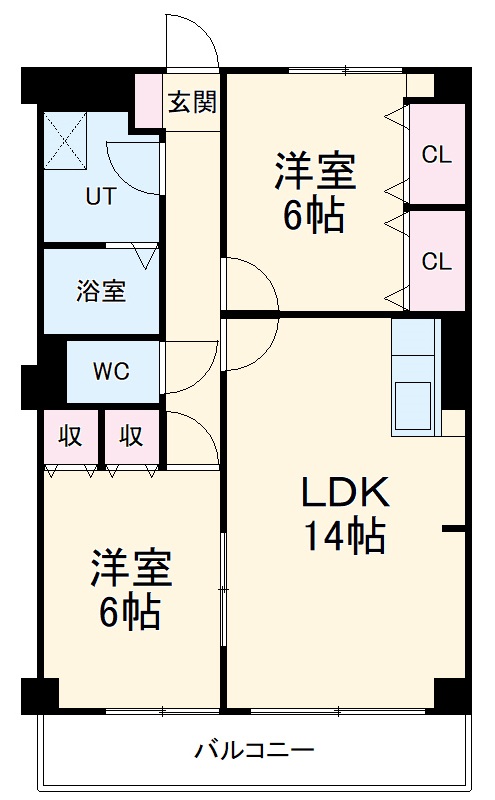 エスポワールメゾン神郷の間取り