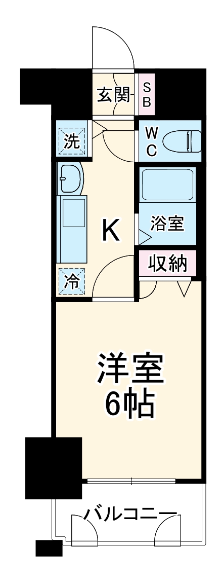プレサンス名古屋STATIONビーフレックスの間取り