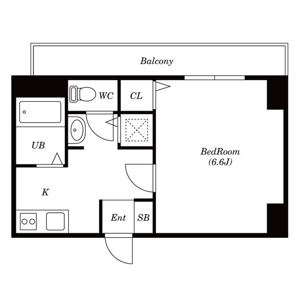 プレミアムコート名古屋金山インテルノの間取り