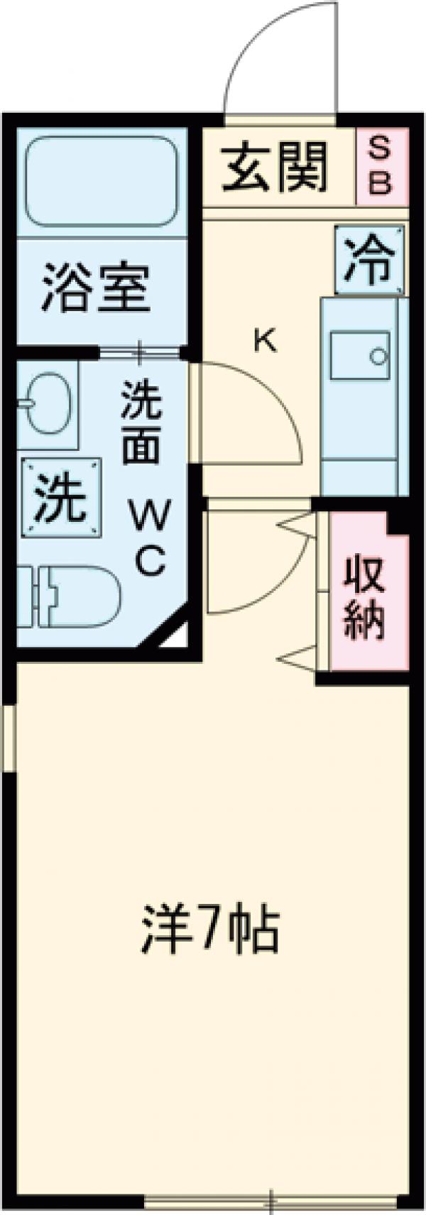 成田東の完工年月(2017年11月)築の賃貸アパートの間取り