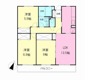 サウセ茅ケ崎南の間取り