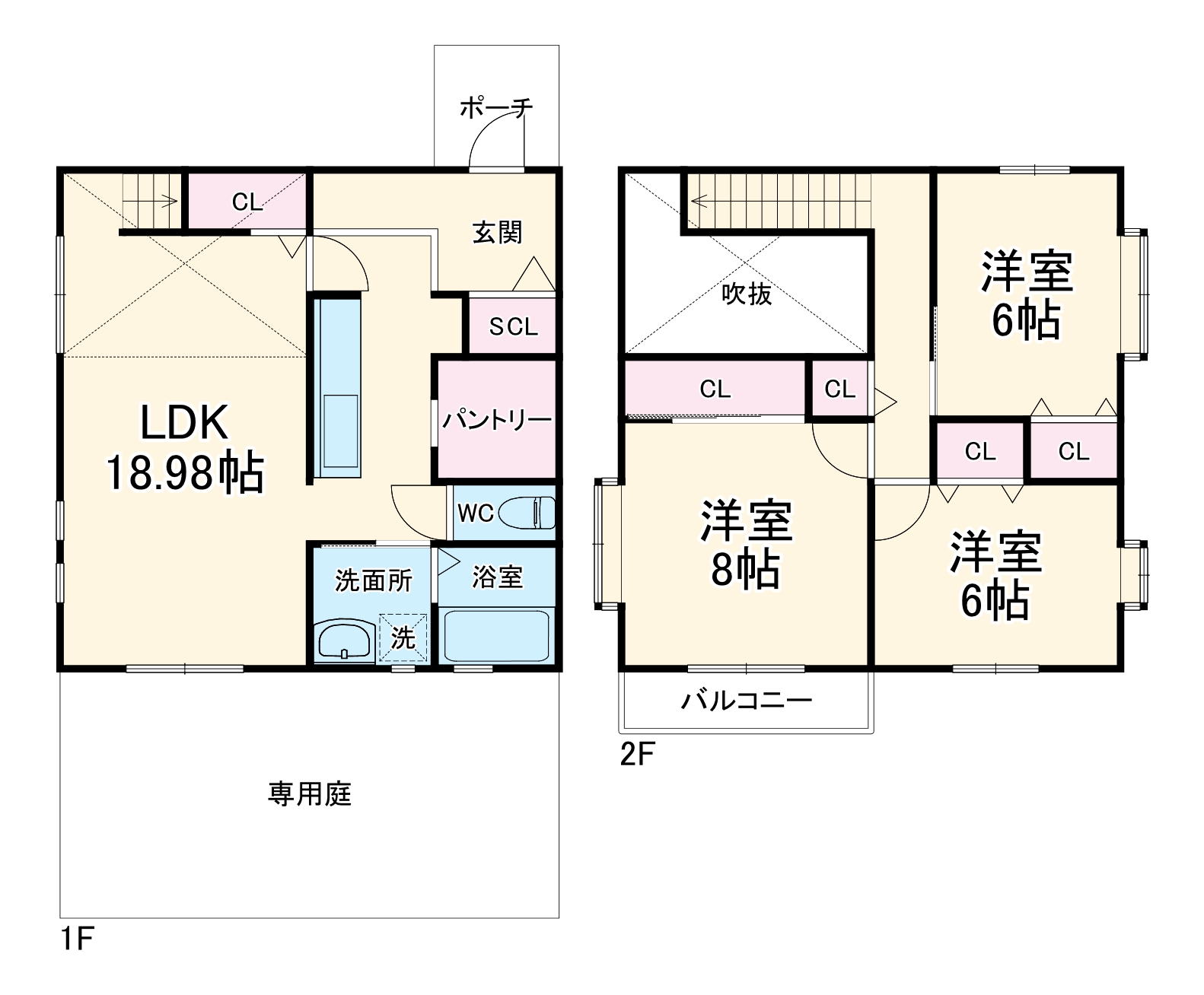 錦町5丁目戸建ての間取り