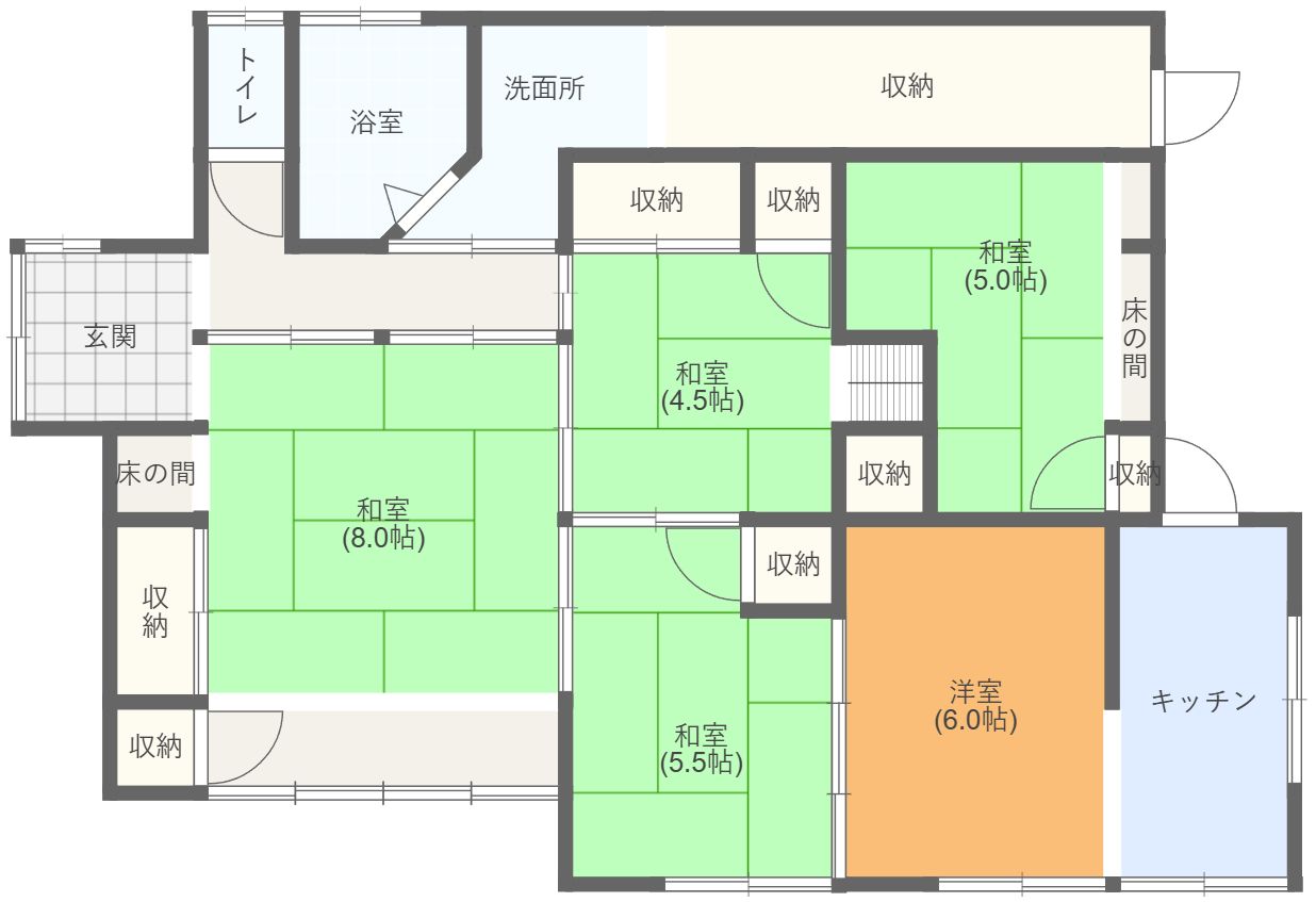 水戸市西原_R邸の間取り