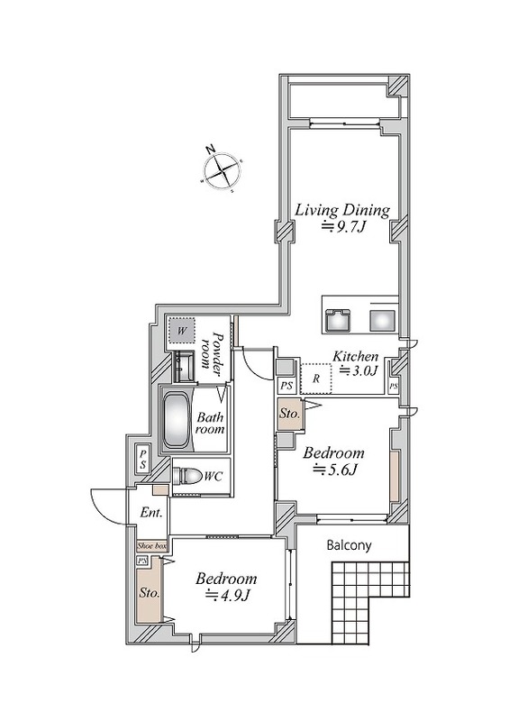 フレンドリーテラス戸越銀座の間取り