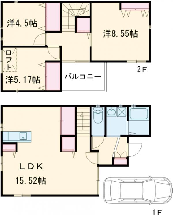 桂千代原町貸家37の間取り