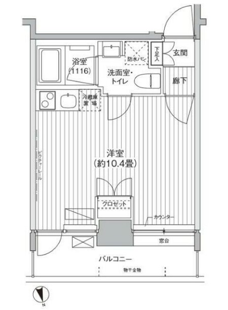 コスモリード川崎の間取り