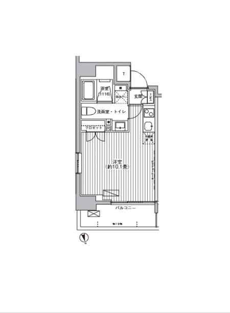 コスモリード川崎の間取り