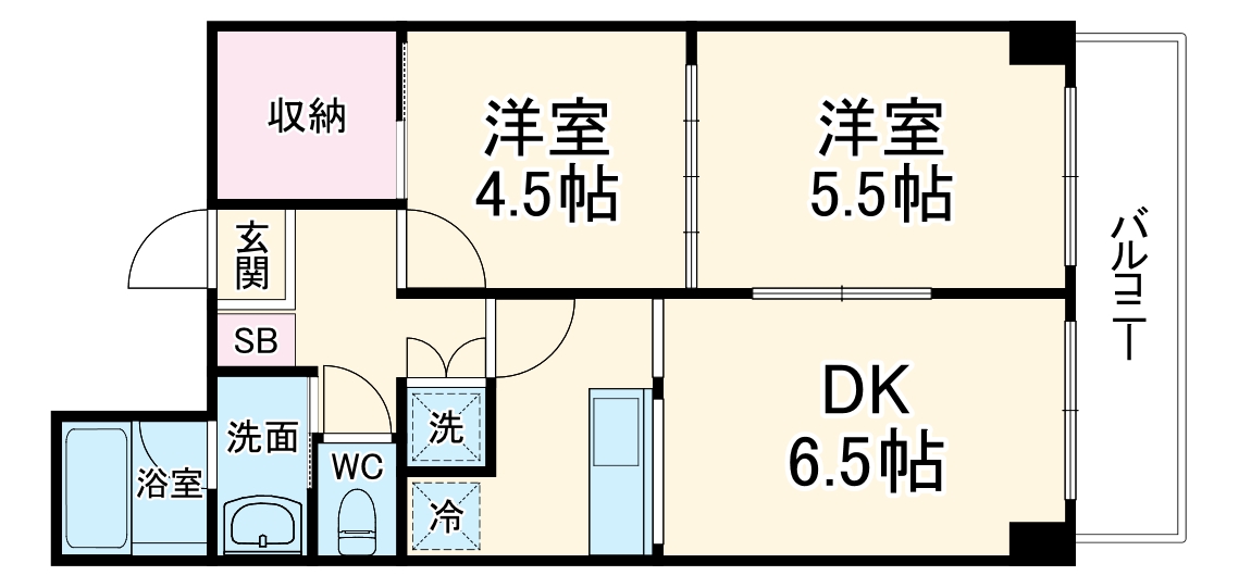 ランドワールド中川9号館の間取り