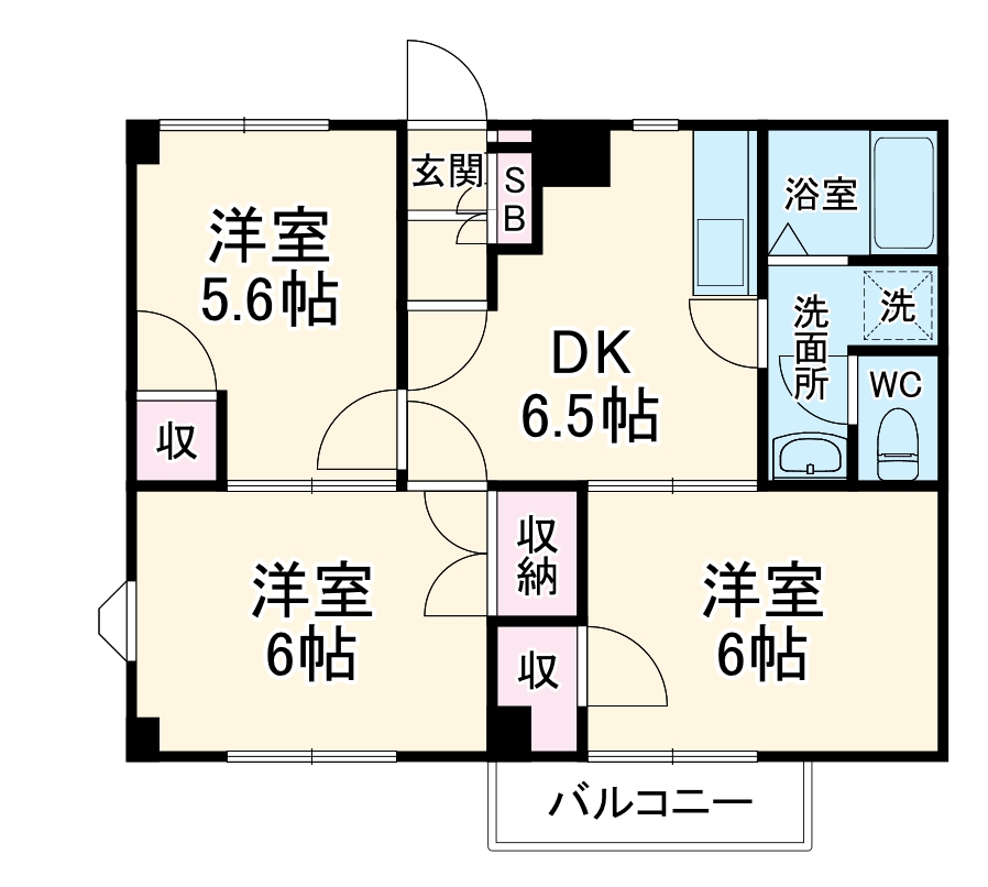 グリーンハイツの間取り