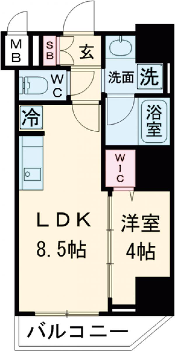 ルフォンリヴェント池袋の間取り