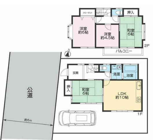 上尾市小敷谷戸建ての間取り