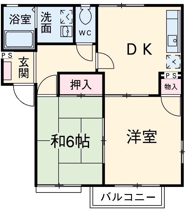 サンハイツ豊原の間取り