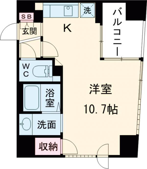 アクシルコート東中野の間取り