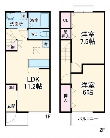 EXCE BLOOM Ⅲの間取り