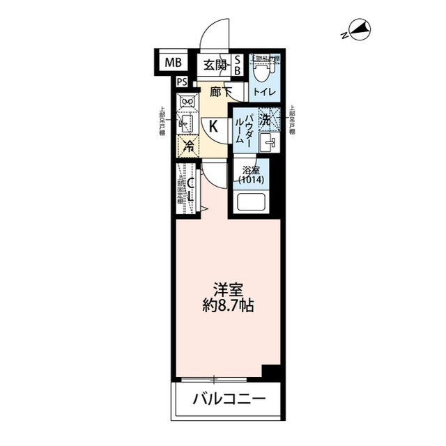 白鳥の完工年月(2025年11月)築の賃貸マンションの間取り