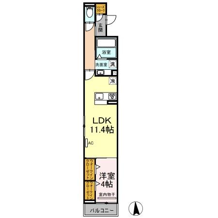 エトワール桜山Ⅱの間取り