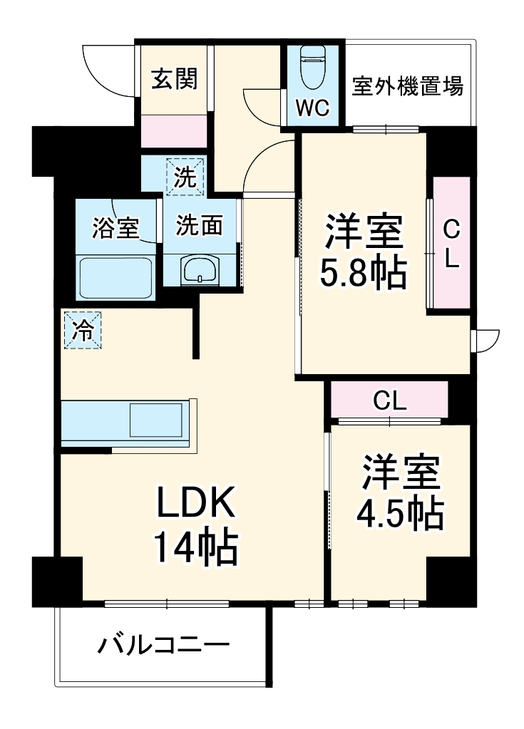 Ouest Riviereの間取り