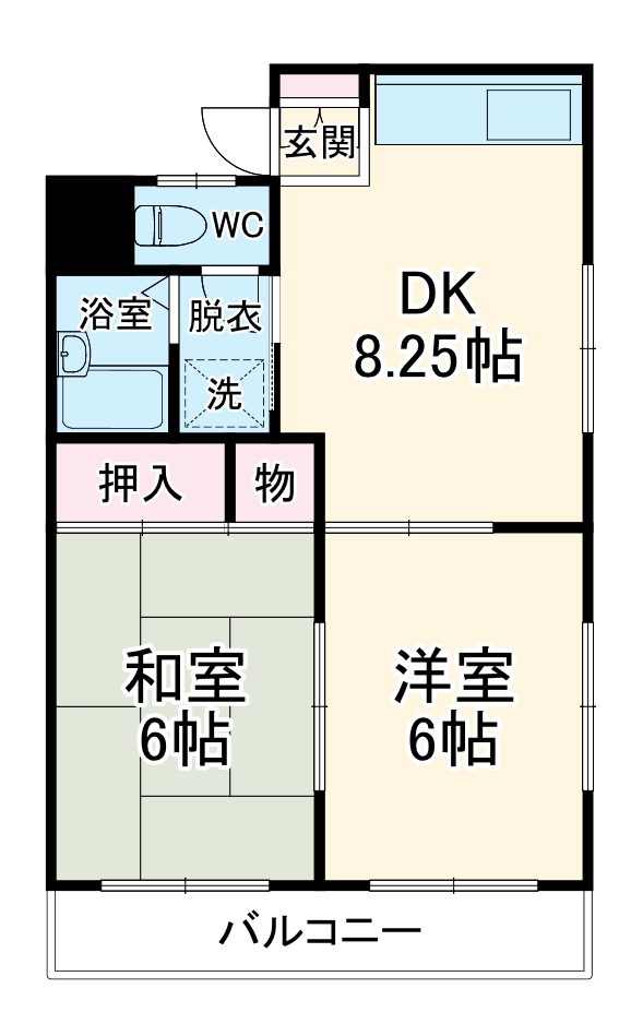 本太イブキマンションの間取り