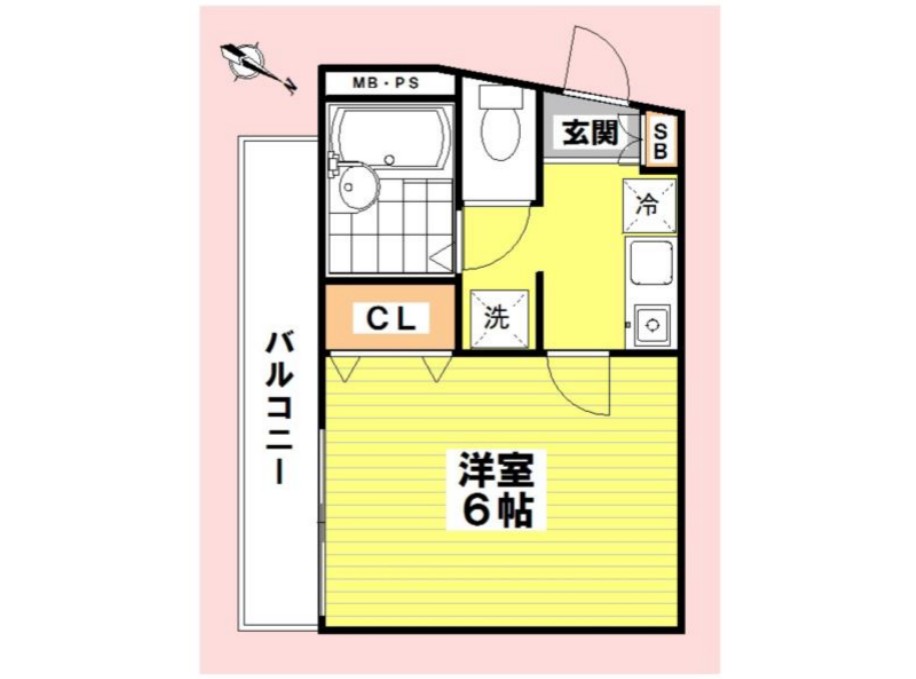 グランデュール富士見町Aの間取り