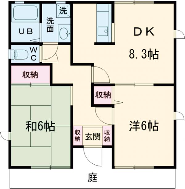 グランドゥールハイツDの間取り