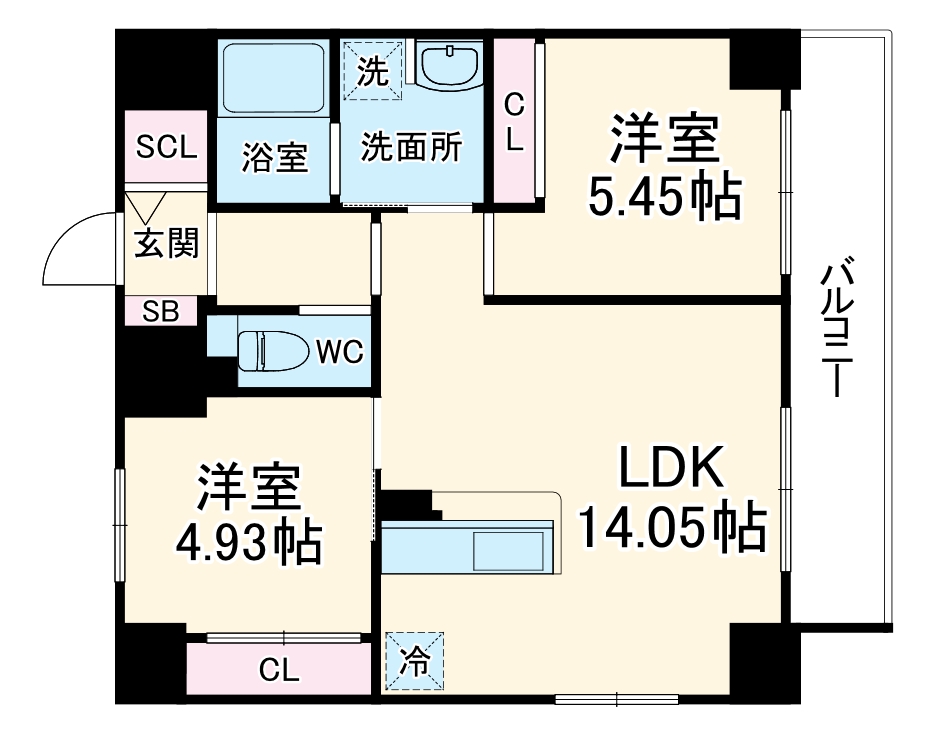 THE LOUNGE LINEAR GATEの間取り