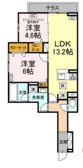 セレスティア新宿の間取り