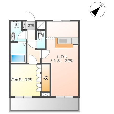 ピアリーハイムⅡの間取り