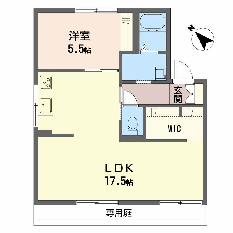 タウニィはしらAの間取り