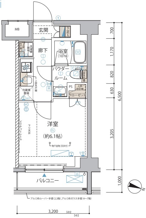 ARCOBALENO YOKOHAMATSURUMIの間取り
