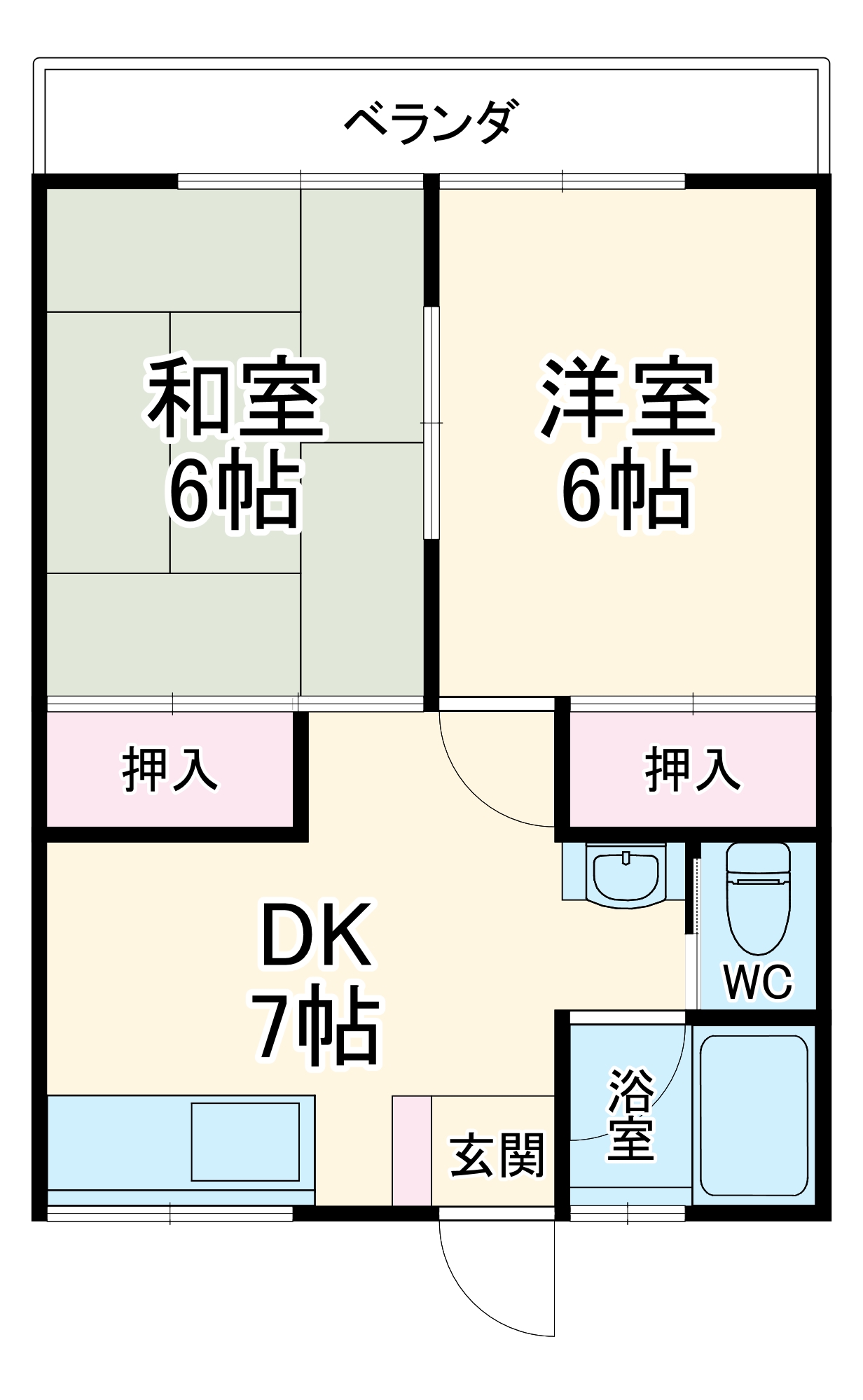 ハイツシャンティーの間取り