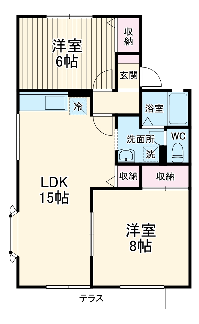 ファミール陽光台Aの間取り