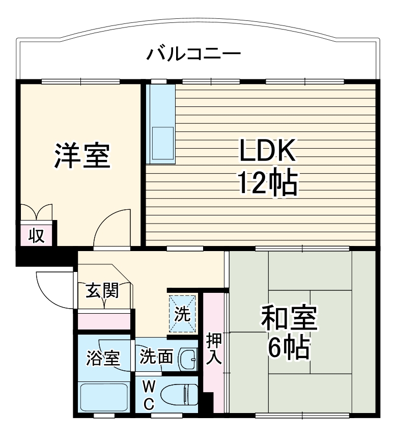 椿ハイツの間取り