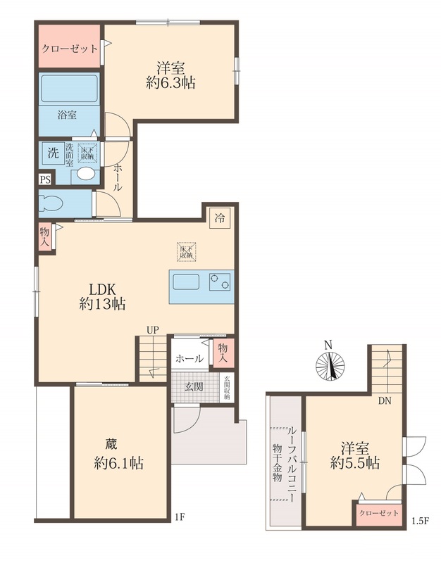 COLORS WING-Aの間取り