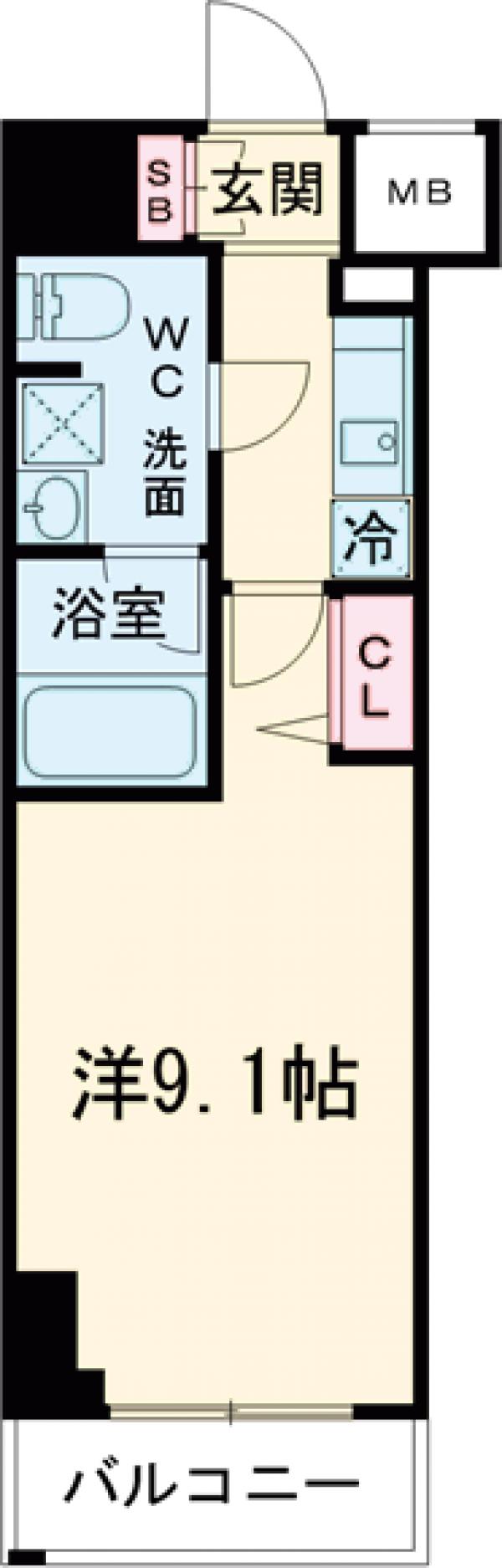 メインステージ千住河原町の間取り