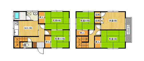 上溝戸建の間取り