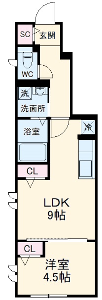 スターリーフラットの間取り