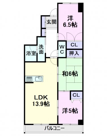 宝マンショングランスクエア名駅の間取り