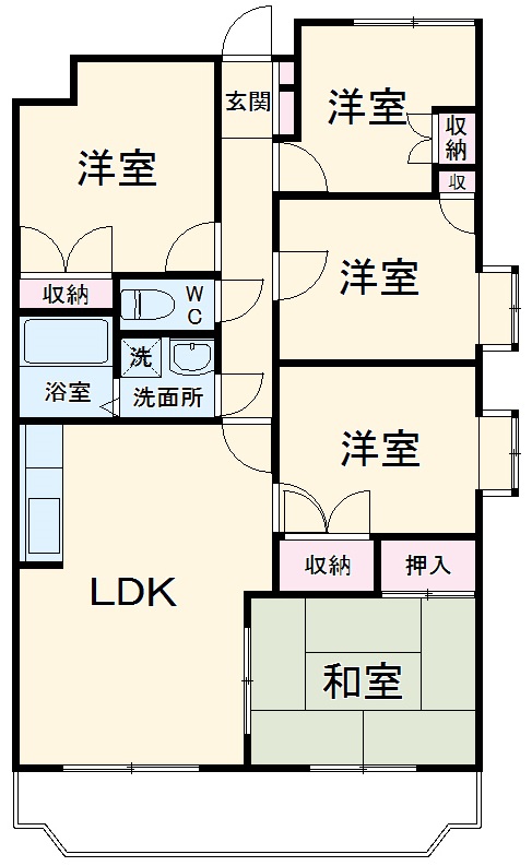 ツインベル・ローズ館の間取り